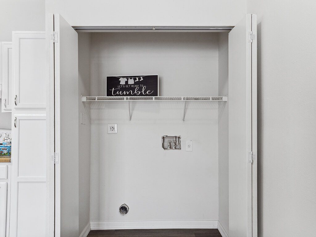 Townhome washer and dryer at Tidwell Estates in Houston TX